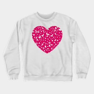 Distressed Heart Crewneck Sweatshirt